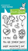 LF2728 lawn fawn scent with love add on clear stamps