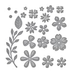 Spellbinders dies -Petite Floral Potpourri - flower dies - S3-420