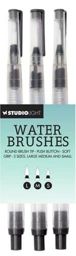 SL ES WBRU01 studio light 3 waterbrushes nr 01 fine medium large tip