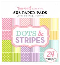 echo park spring dots stripes 6x6 inch paper pad d