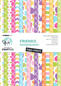 CCL FR PP83 creative craftlab friendz design paper a5 egg cellent