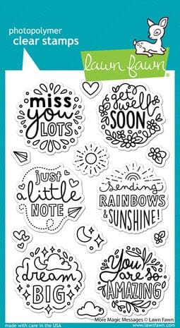 LF3134 lawn fawn more magic messages clear stamps
