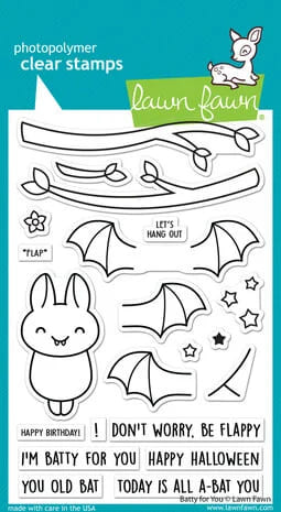 LF3217 lawn fawn batty for you clear stamps