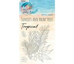 SL TO STAMP217 studio light take me to the ocean clear stamps tropical summer