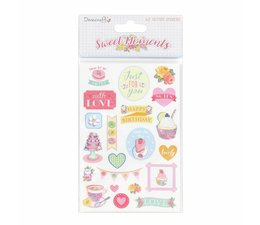 dovecraft sweet moments a5 glitter sticker sheet 4