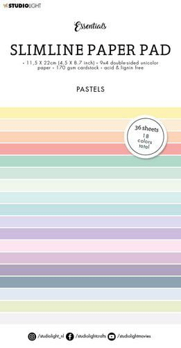 SL ES PP32 studio light paper pad essentials slimline pastel unicolor