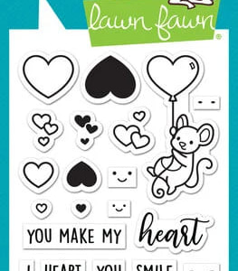 LF3017 lawn fawn all my heart clear stamps