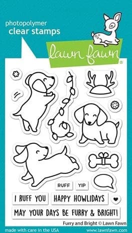 LF2670 lawn fawn furry and bright clear stamps