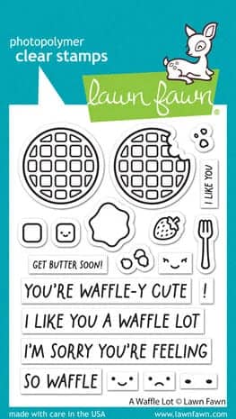 LF3303 lawn fawn a waffle lot clear stamps