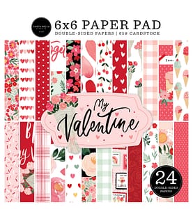 CBMV294023 carta bella my valentine 6x6 inch paper pad