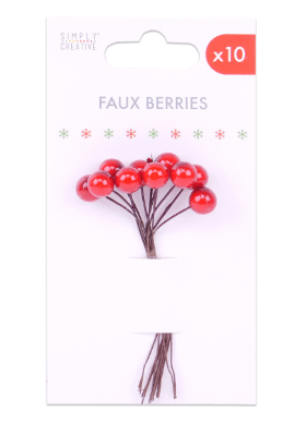 simply creative basics faux berries red