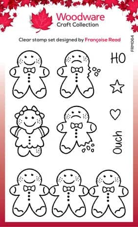 FRM064 woodware tiny gingerbread man clear stamps