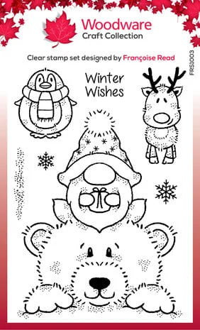 FRS1003 woodware norman friends clear stamps