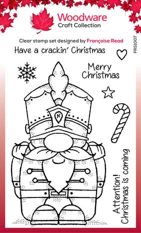 FRS1007 woodware nutcracker gnome clear stamps