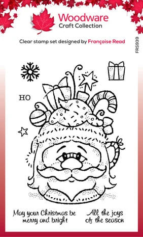 frs939 woodware santa cup clear stamps