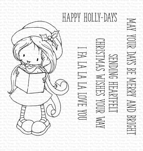 TI 021 my favorite things happy holly days clear stamps