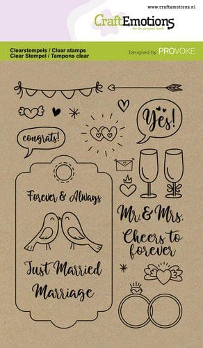 130501 2503 craftemotions clearstamps a6 wedding eng provoke