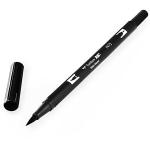 ABT N15 tombow dual brush pen black 1