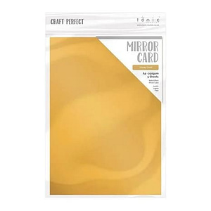 9472e tonic craft perfect mirror card a4 satin honey gold