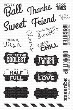 CS 765 my favorite things mason jar labels clear stamps