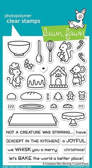 lf2415 lawn fawn a creature was stirring clear stamps