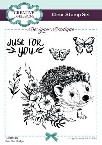 UMSDB149 creative expressions designer boutique clear stamp a6 over the hedge