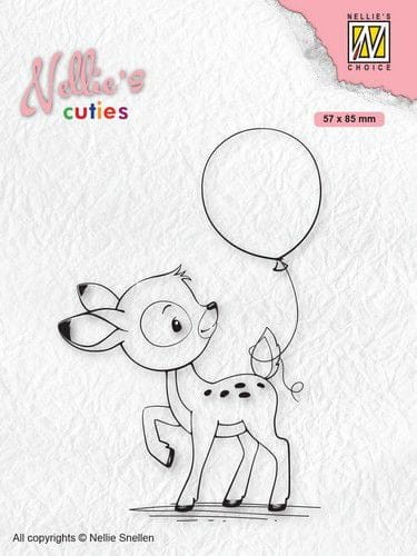 NCCS008 nellies choice clearstamp cuties young deer