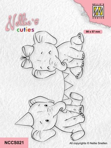 NCCS021 nellies choice clearstamp christmas cuties happy birthday