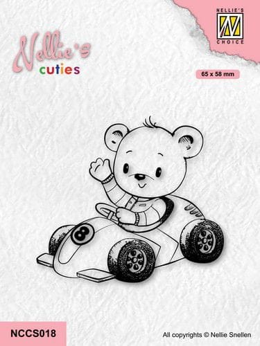NCCS018 nellies choice clearstamp christmas cuties young driver