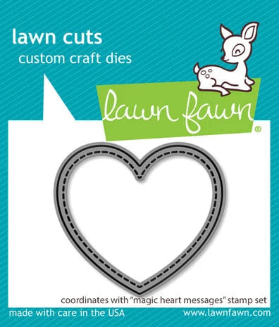 LF3306 lawn fawn magic heart messages lawn cuts dies