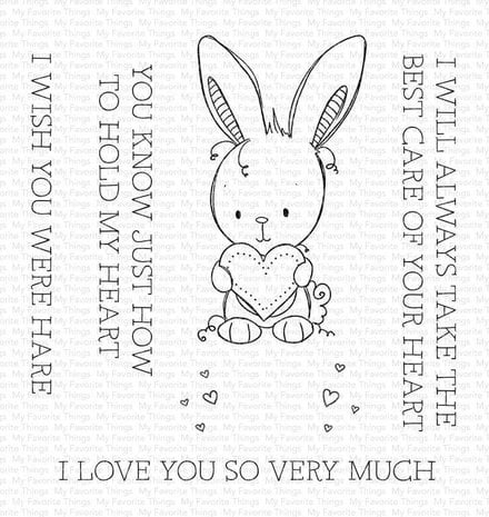 RAM 010 my favorite things wish you were hare clear stamps