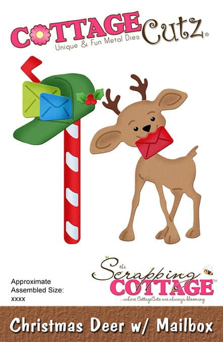 CC 943 scrapping cottage christmas deer w