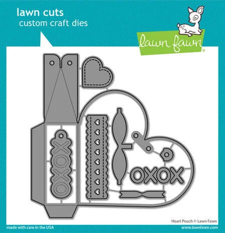 LF3318 lawn fawn heart pouch lawn cuts dies