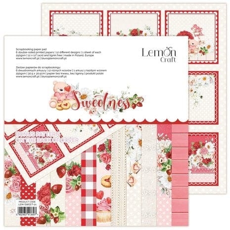 LEM SWEET 01 lemoncraft sweetness 12x12 inch paper pad 1