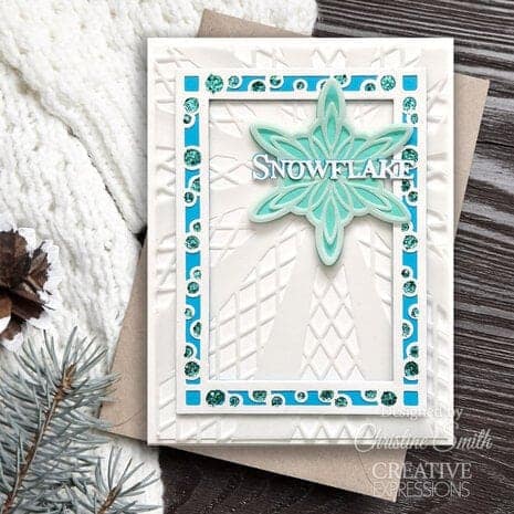 CEDME138 creative expressions sue wilson craft die festive snowflake wishes 2