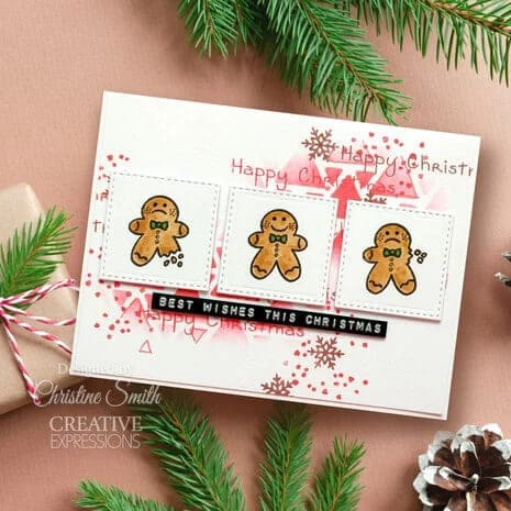 FRM064 woodware tiny gingerbread man clear stamps 2