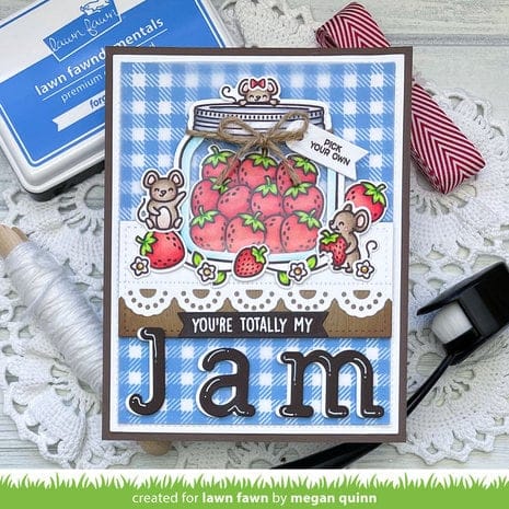 LF2766 lawn fawn how you bean strawberries add on clear stamps 2