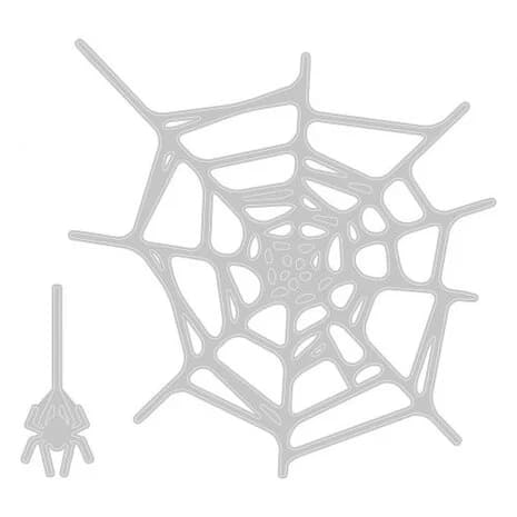 664747 sizzix thinlits die by tim holtz spider web 2pcs 2