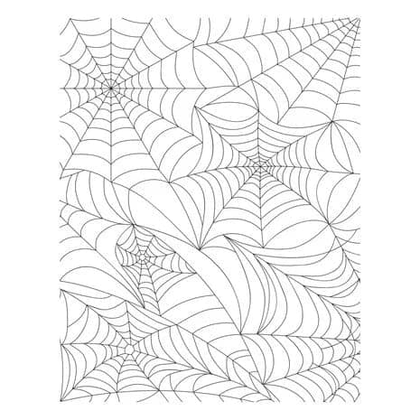 BP 080 spellbinders spider web background press plate 2
