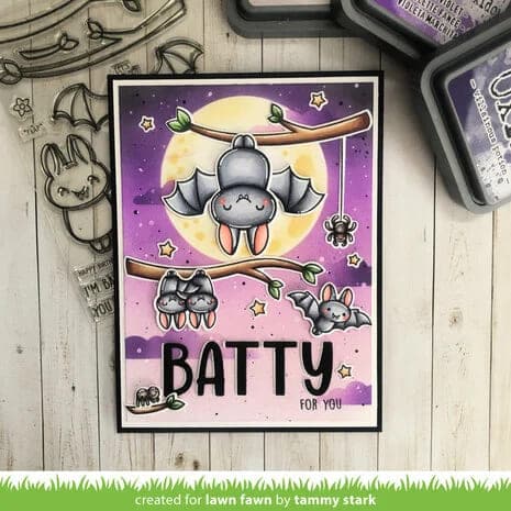 LF3217 lawn fawn batty for you clear stamps 3