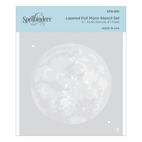 STN 001 spellbinders layered full moon stencils