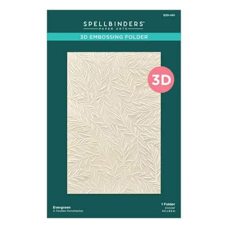 E3D 061 spellbinders evergreen 3d embossing folder