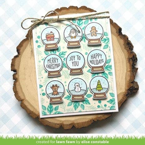 LF3278 lawn fawn little snow globe add on clear stamps 2