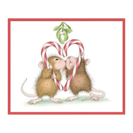 RSC 017 spellbinders mistletoe kiss cling rubber stamp 2