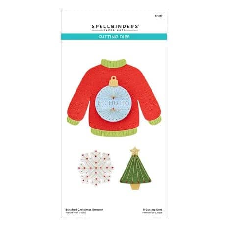 S7 237 spellbinders stitched christmas sweater etched dies