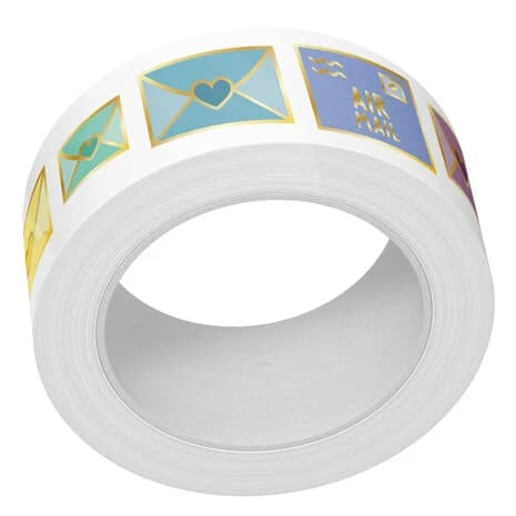 LF3290 lawn fawn happy mail foiled washi tape
