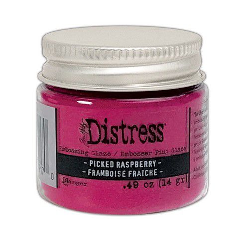 TDE79170 ranger distress embossing glaze picked raspberry tim holtz