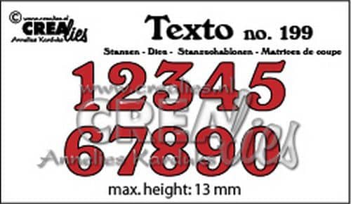 CLTX199 Crealies Nummer middel die 13mm
