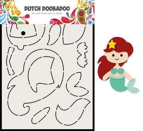 470.713.810 dutch doobadoo card art built up mermaid