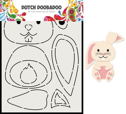 470.713.811 dutch doobadoo card art built up rabbit